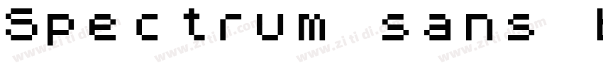 Spectrum sans bold字体转换